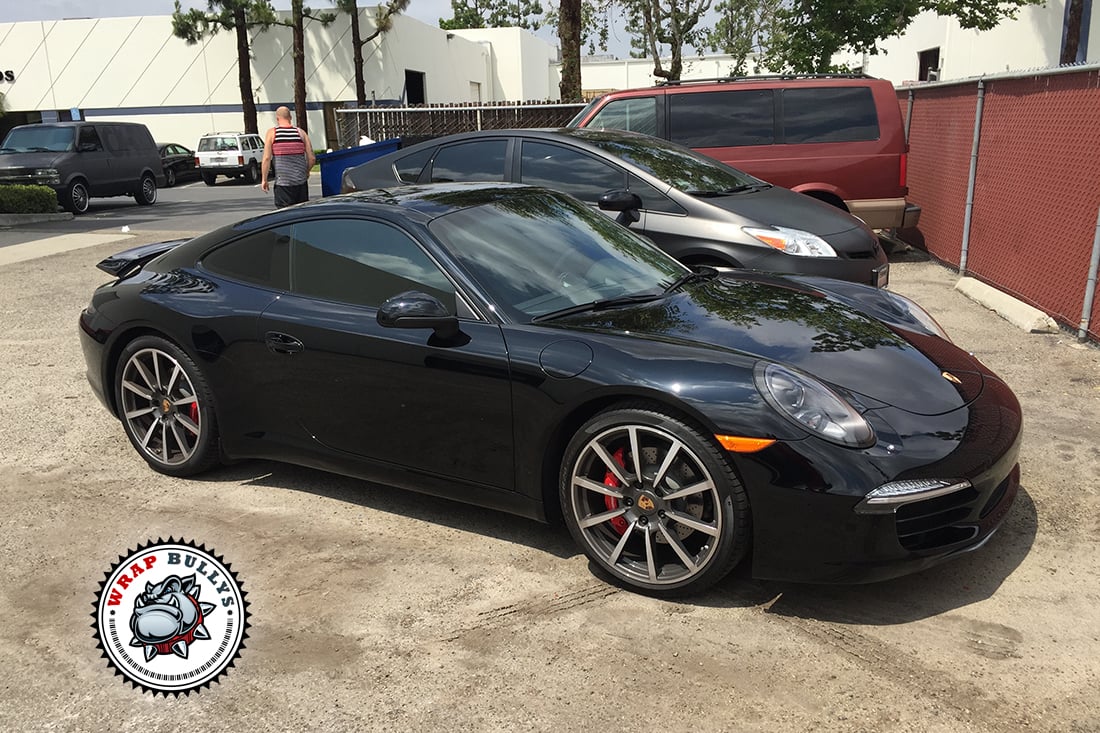 Porsche 911 Wrapped in Satin White Wrap