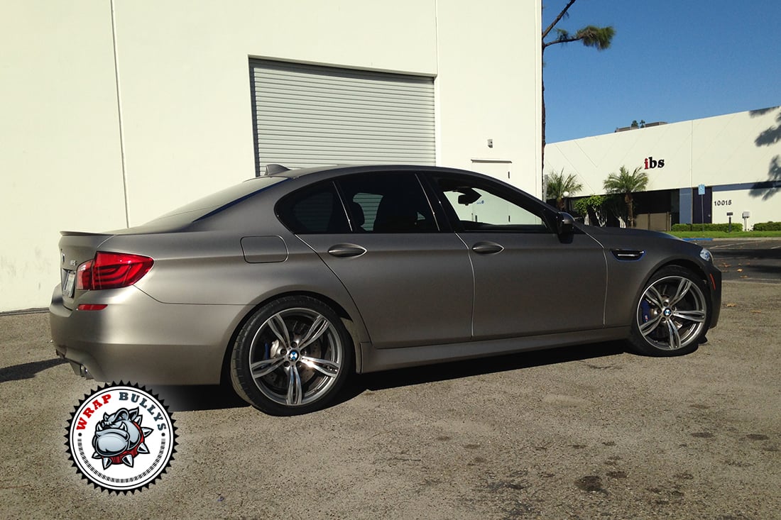 BMW Wrapped in Matte Gray Aluminum. Los Angeles CA
