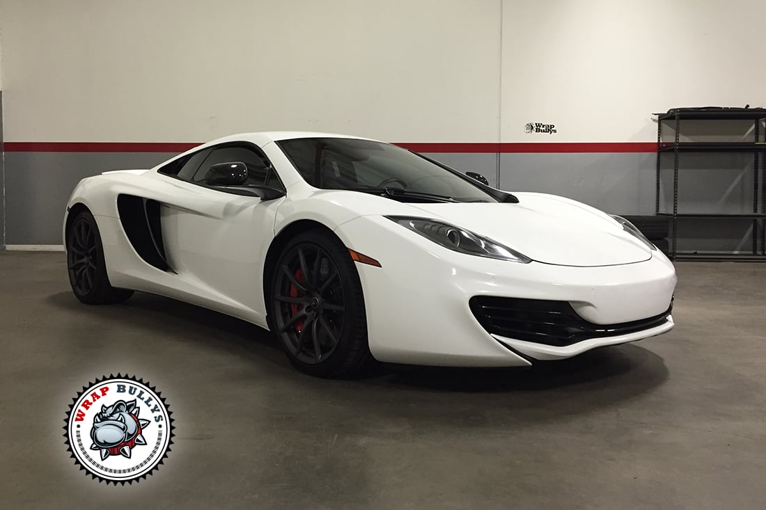 Gloss White Color Change Car Wrap. Call us today for pricing