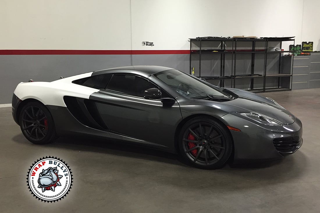 Gloss White Color Change Car Wrap. Call us today for pricing